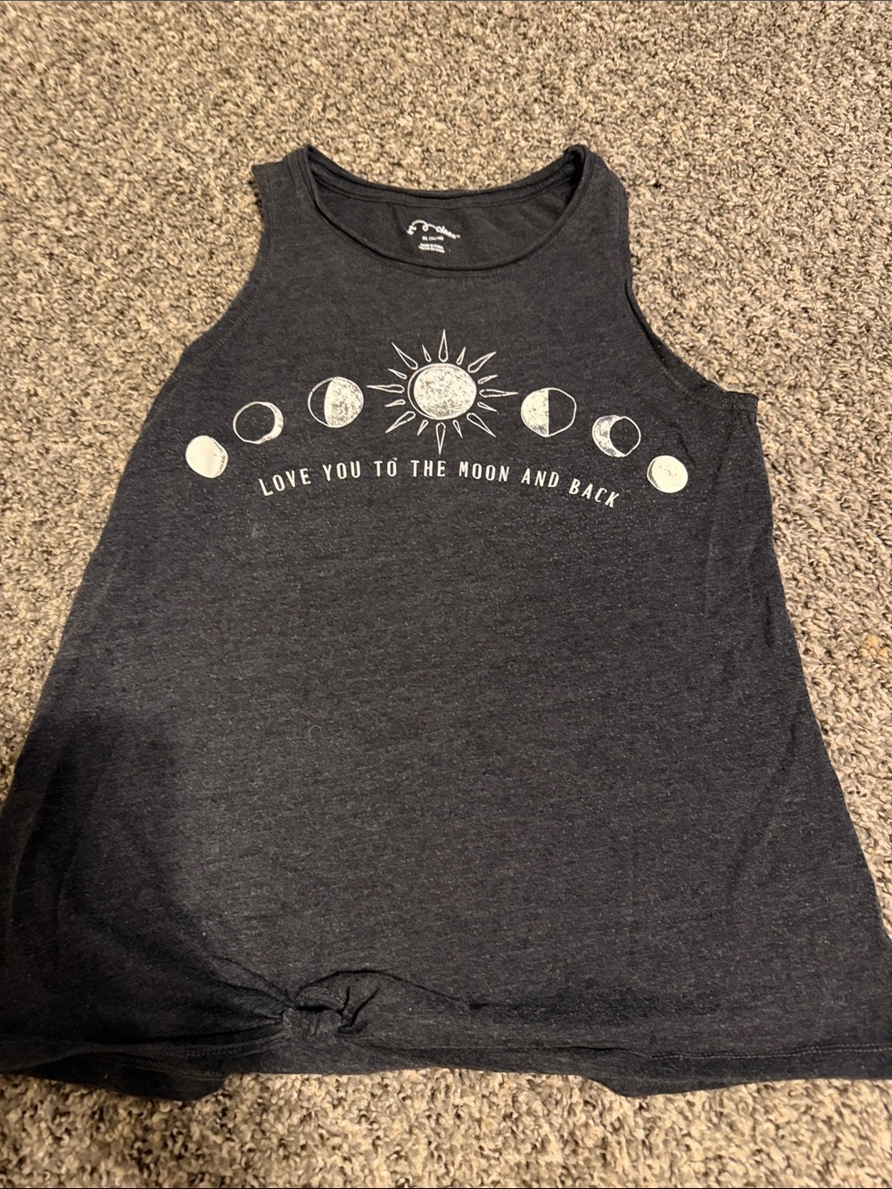 art class Black Moon Phase Graphic Tank Top